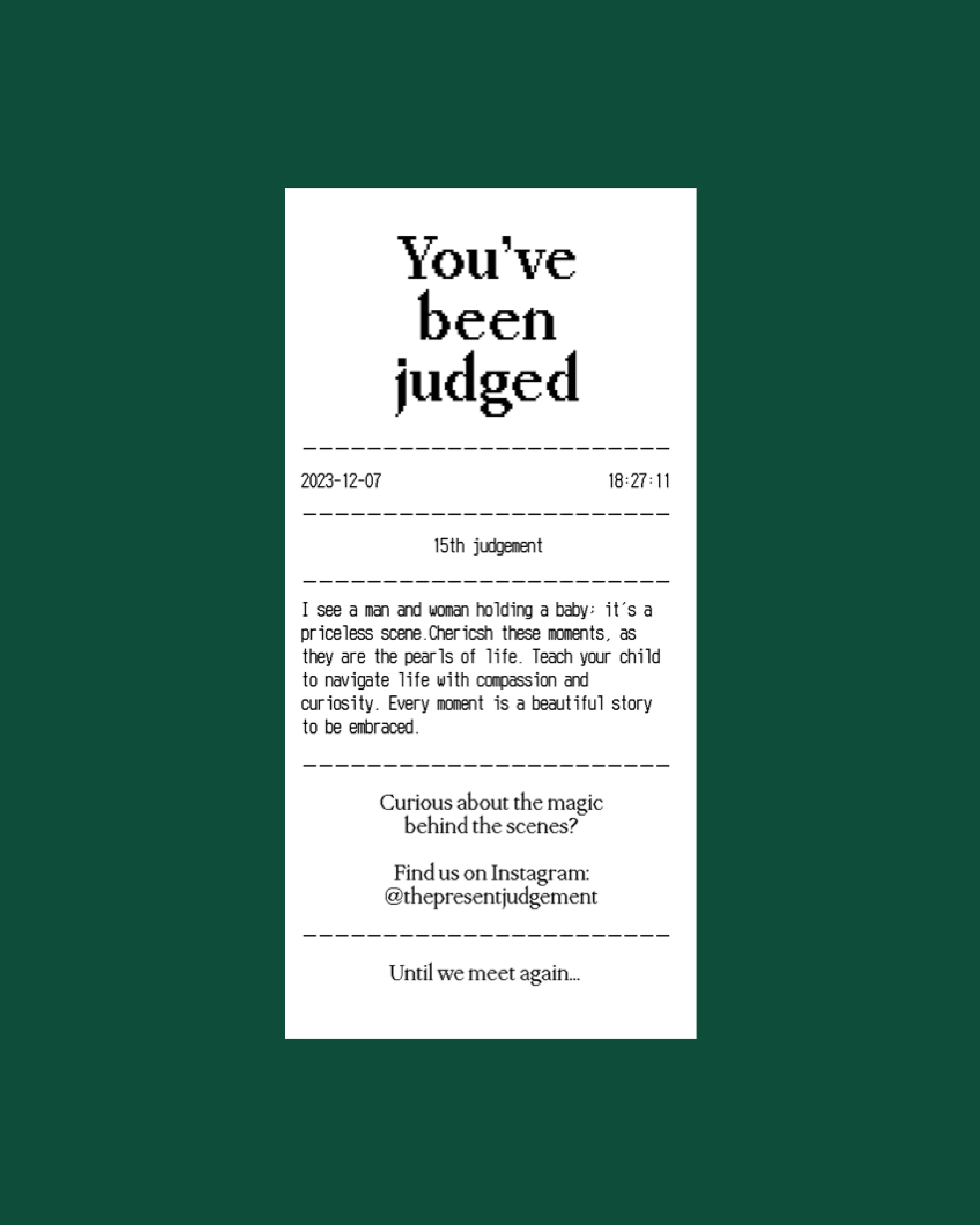 The Present Judgement pictures